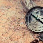 Young Australian Declares New Nation on Disputed Land Old compass on a vintage map background