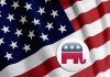 Black GOP Rep Issues DEVASTATING CRT Takedown! American flag with Republican elephant symbol.