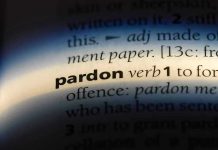 TRUMP PARDONS Billionaire Bro – Nation Stunned! The word pardon highlighted in a dictionary.