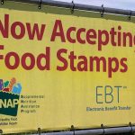 SNAP Meltdown: MILLIONS Left Hanging! Yellow sign now accepting food stamps EBT SNAP