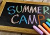 28 Young Lives Lost—Camp Faces Major Lawsuits Chalkboard with colorful writing that says Summer Camp and several pieces of chalk