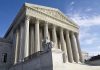 SCOTUS Surprise Move Shakes Death Penalty Laws Supreme Court building with statue and columns.