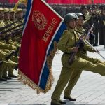 New North Korea’s Hypersonic Missile SHOCKS the World Soldiers marching with rifles and a red flag