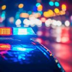 Girls ESCAPE Broad-Daylight Abduction Attempt! Police car with flashing lights at night.