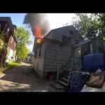 BODY CAM VIDEO: Officer catches baby dropped from window of burning home in Kalamazoo