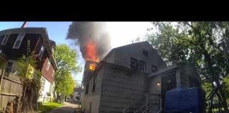 BODY CAM VIDEO: Officer catches baby dropped from window of burning home in Kalamazoo