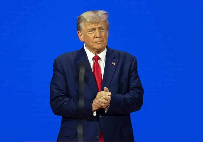 2271370981 Man in a suit with a blue background.
