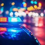 Disabled 8-Year-Old ABANDONED – See What She Survived On! Police car with flashing lights at night.