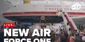 NEW Air Force One Takes Maiden Flight! 🔴 LIVE | Pres. Trump shows new Air Force One at Joint Base Andrews
