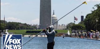 Former Olympian arrested for allegedly vandalizing Lincoln Memorial Reflecting Pool