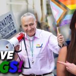 Dem Senator Viciously Mocked at Gay Pride Parade Chuck Schumer Gets Gay For Flags