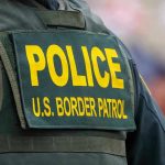 Illegal Alien Brothers Commit Horrific Murder! Police U.S. Border Patrol uniform close-up.