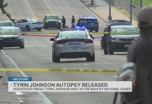 AP: Autopsy shows National Guard shot Tyrin Johnson in the back
