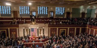 House chamber filled with lawmakers and staff