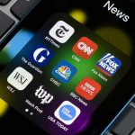 Trump Backs Down – Drops Billion Dollar Lawsuit News app icons on a smartphone screen.
