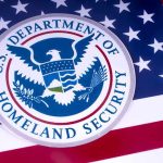 Masked ICE Agents Pepper-Spray, Punch Students Entering School U.S. Department of Homeland Security emblem on American flag