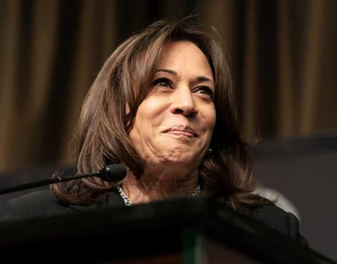 woman speaking at a podium