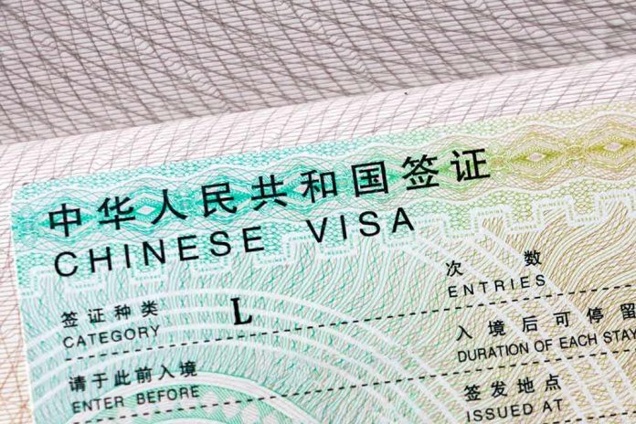shutterstock_1730072584 Chinese visa document close-up