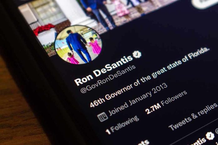 smartphone screen showing a verified social media profile