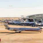 Trump Eyes D.C Airport For Major Overhaul American Airlines jets at an airport terminal