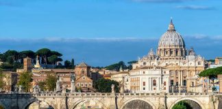 Vatican Blocks Pilgrims From St Peters – No Explanation St. Peter's Basilica behind Ponte Sant'Angelo over the Tiber River