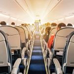 Video Goes Viral Of Violent Israeli Hijacking Cockpit Brawl airplane cabin with passengers seated in economy class