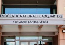 Entrance to Democratic National Headquarters building