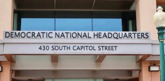 Entrance to Democratic National Headquarters building