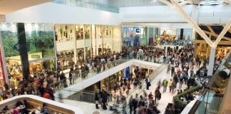 Arrested Mall Suspect Was a ‘Racist Turned Terrorist Crowded shopping mall interior with multiple levels