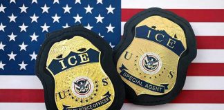 ICE Agents REFUSE To Wear Bodycams – Why? ICE badges on an American flag background