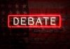 debate sign