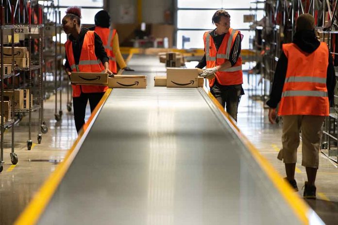 1514808617 featured image Workers in warehouse sorting packages on conveyor.