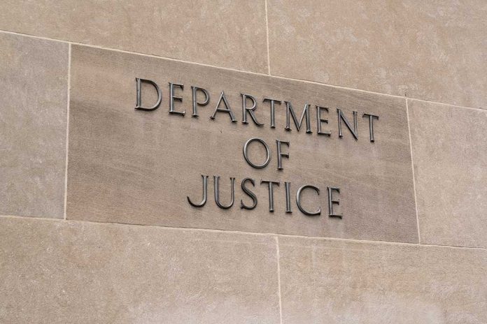 693016663 featured image Department of Justice sign on stone building