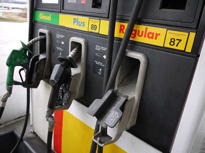 70780636 featured image Gas station pumps for diesel plus and regular fuel