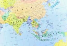 Map of South and Southeast Asia countries