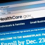 Screenshot of the HealthCare website with enrollment information