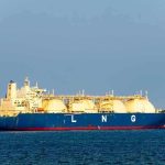 LNG tanker ship sailing on open sea